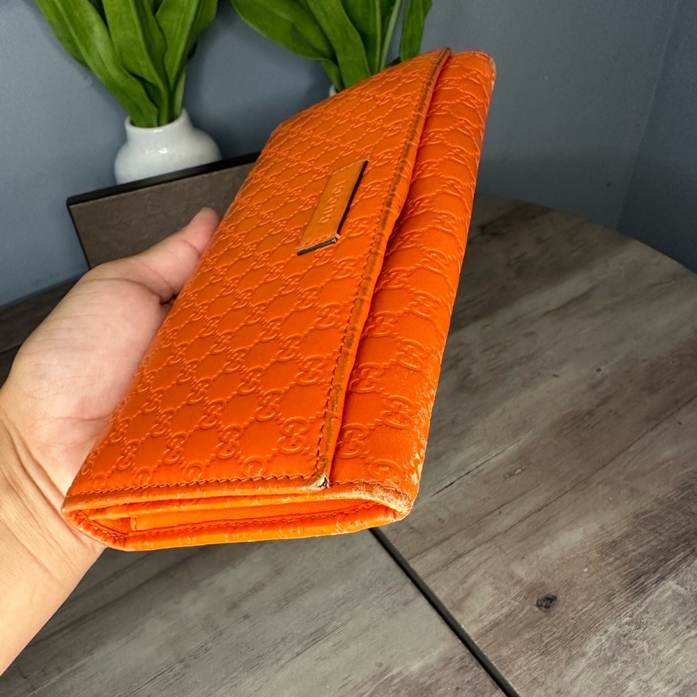 Gucci Guccissima Long Wallet - orange - Picture 3 of 13